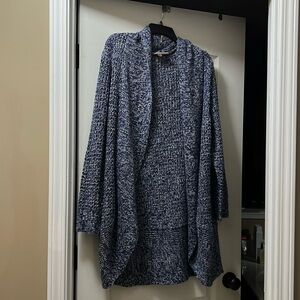 Blue and white sweater/cardigan